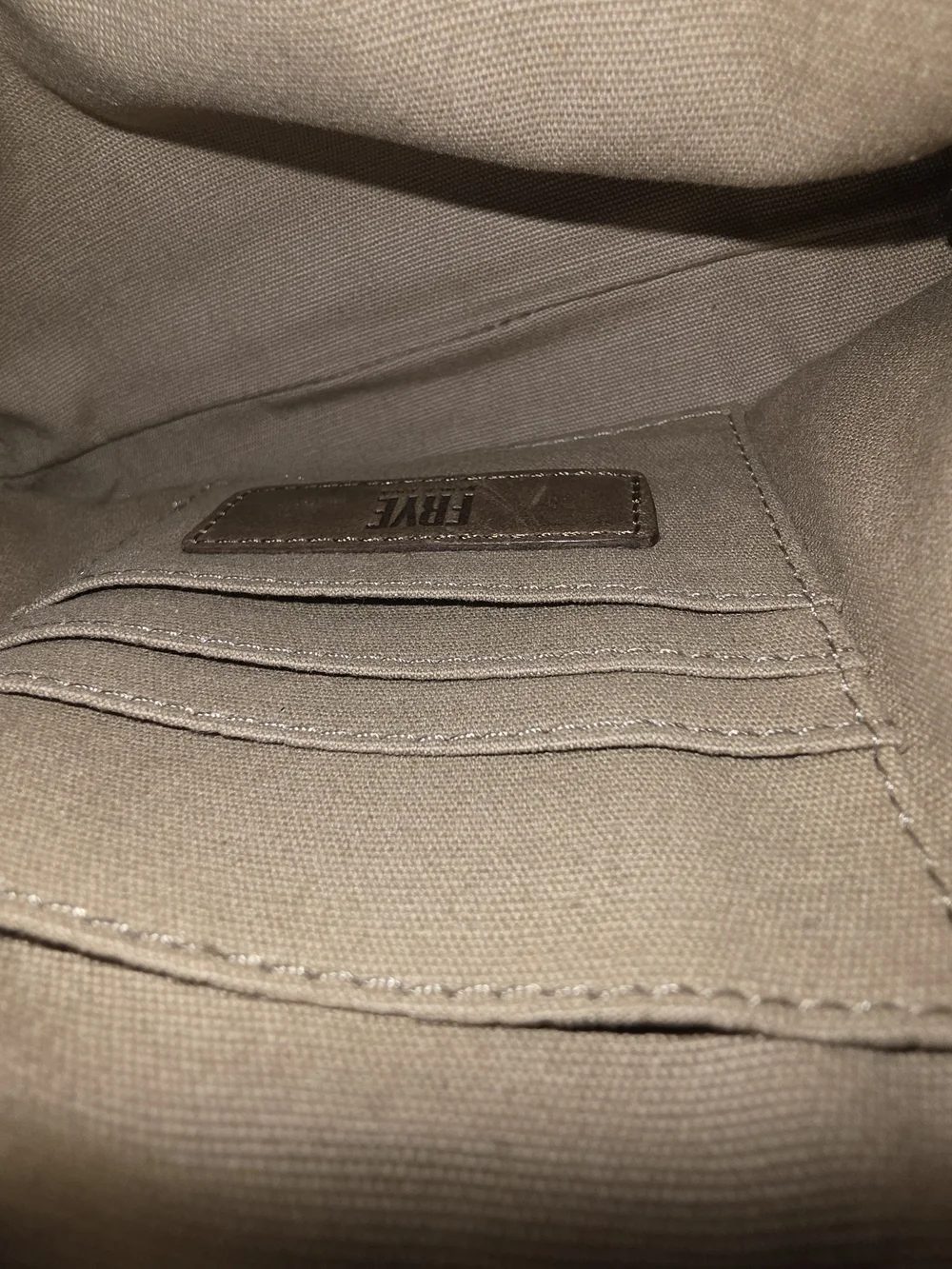 FRYE Melissa Crossbody Wristlet Leather Bag Khaki Brown